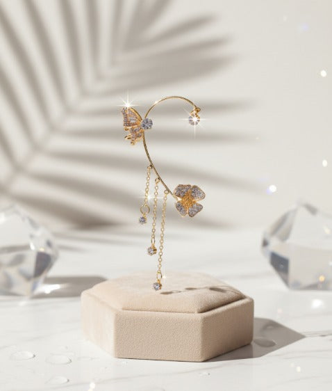 ARETES MARIPOSAS DORADO