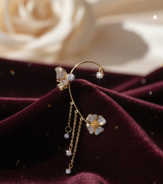 ARETES MARIPOSAS DORADO