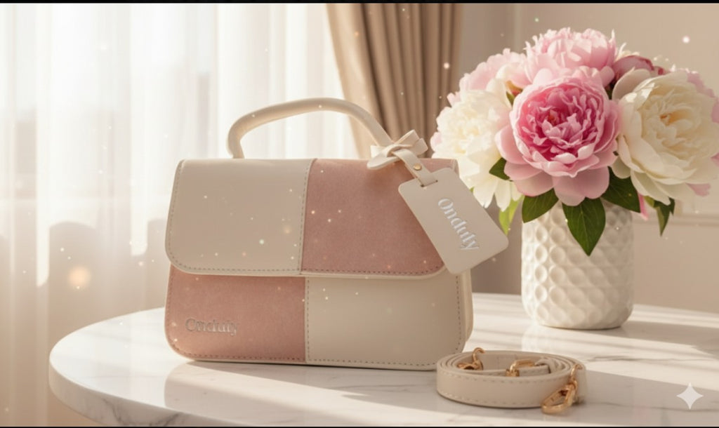 BOLSOS ONDULY ROSADA/BEIGE