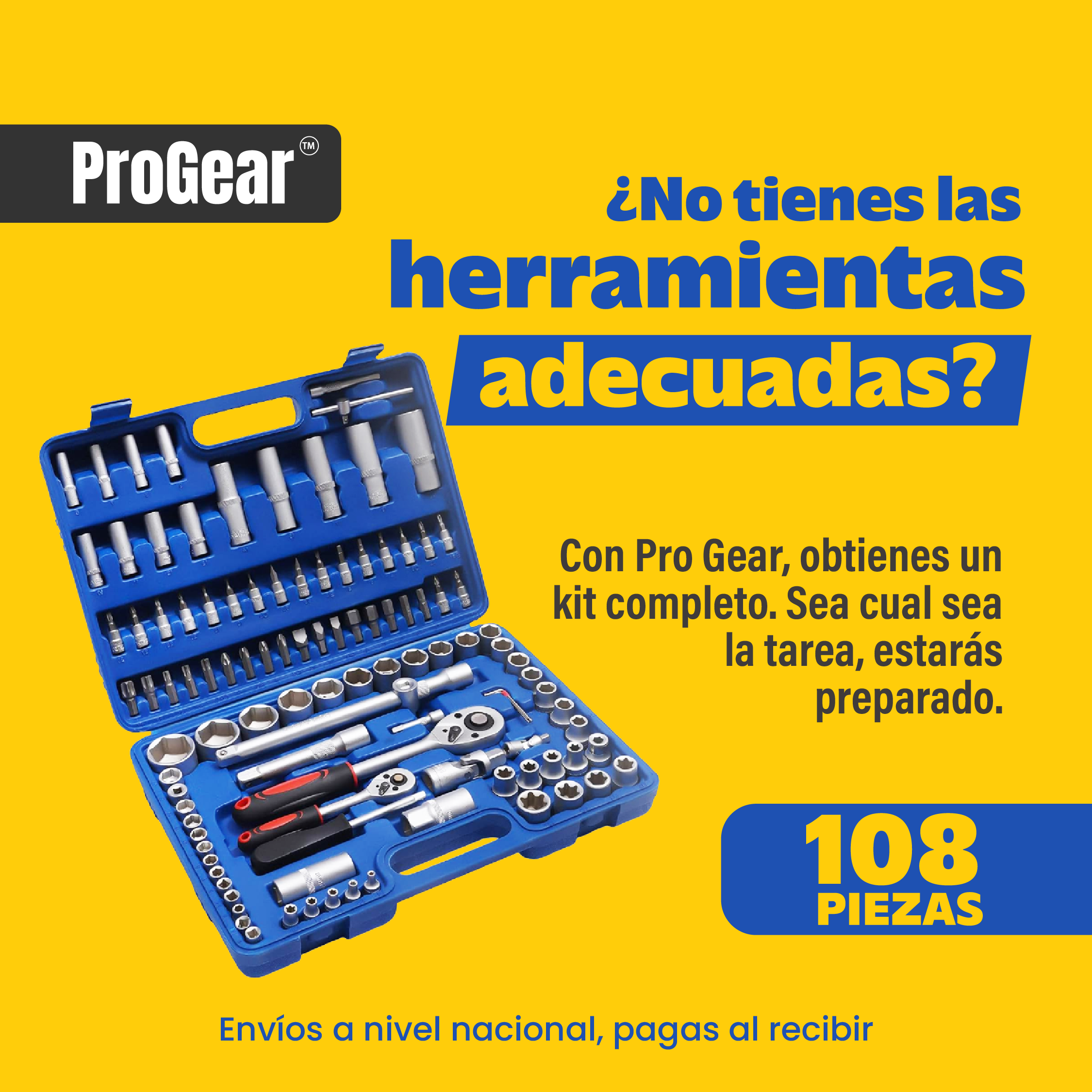 CAJA DE HERRAMIENTAS 108PZAS