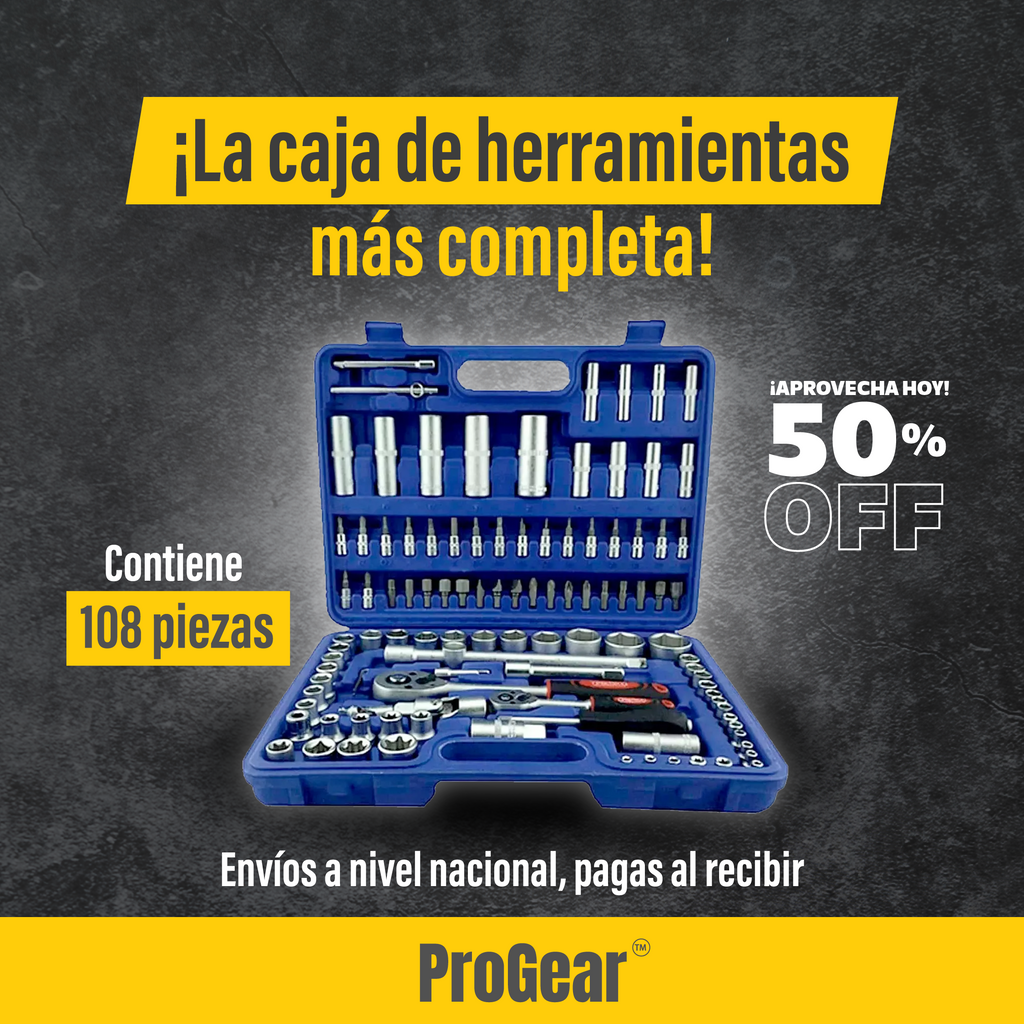 CAJA DE HERRAMIENTAS 108PZAS