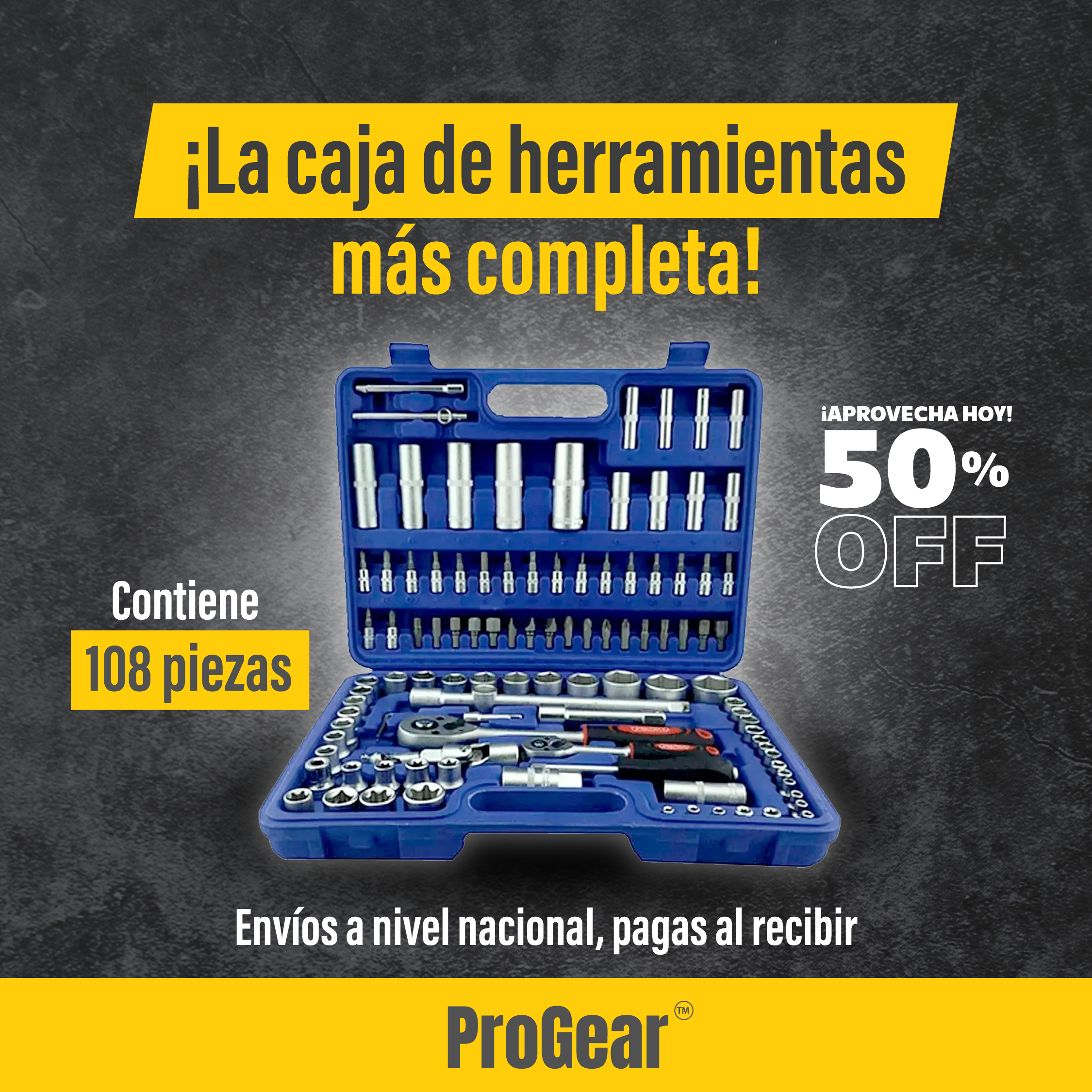 CAJA DE HERRAMIENTAS 108PZAS
